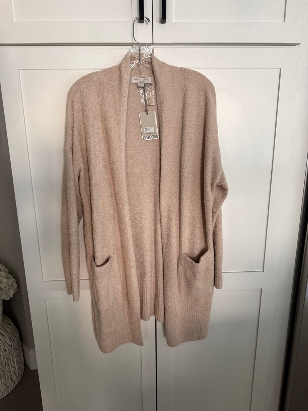 Barefoot Dreams Cozy Open-Front Cardigan Sweater - Stone